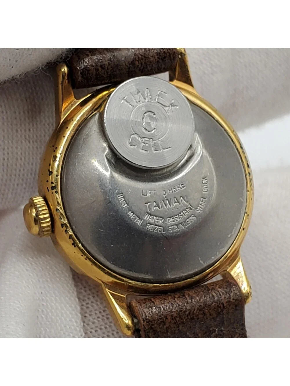 Vintage 1979 Timex Electric Watch Blue Dial Women C Cell For Parts Or Repair
